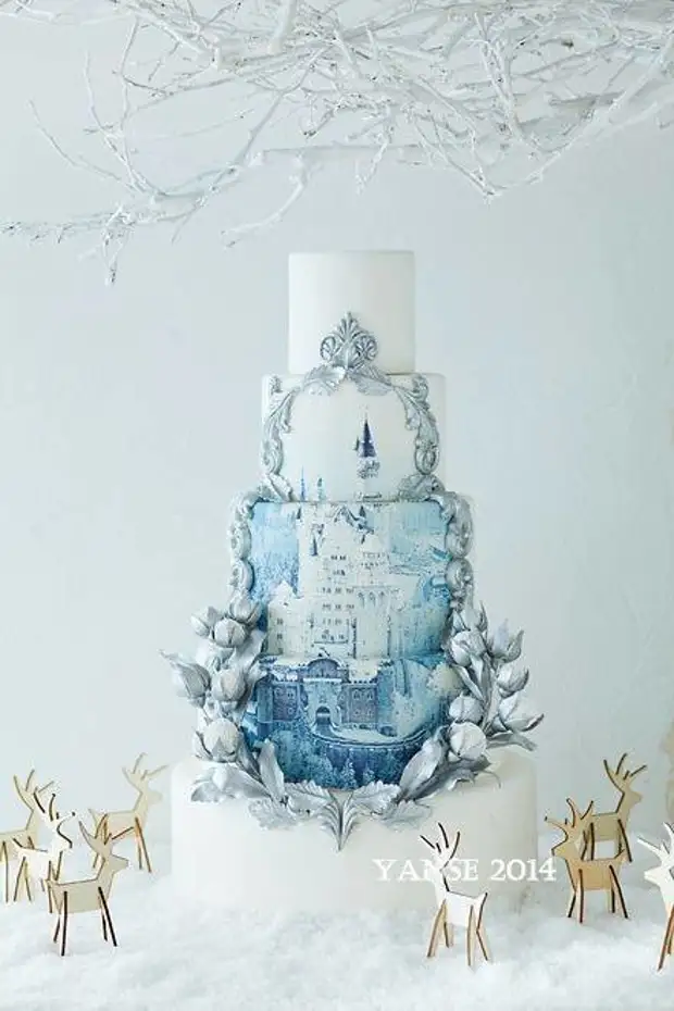 Unusually beautiful New Year's cakes! Bravo creators of such beauty!