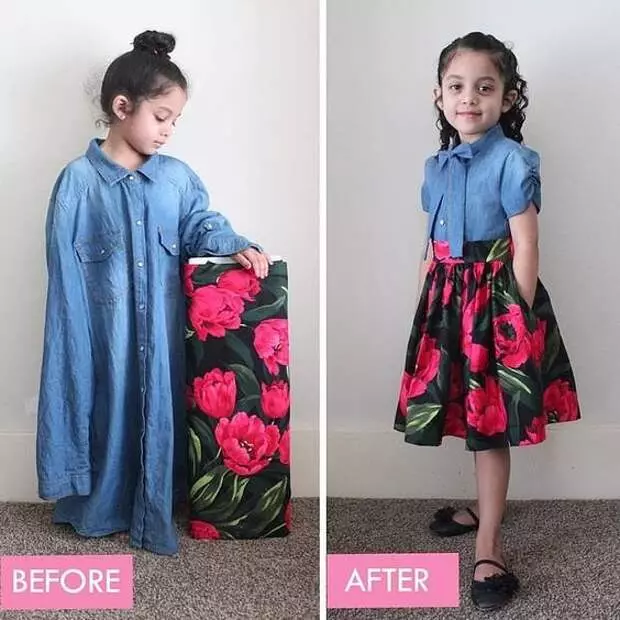 We sew a pretty outfits from unnecessary shirts - see the selection of ideas