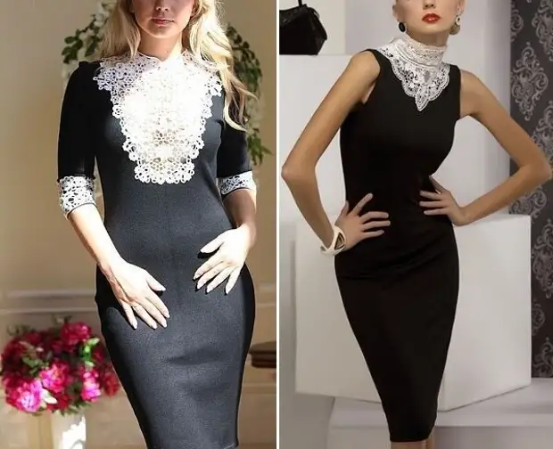 Како освежити досадну црну хаљину - 42 модела, радикално мењајући слику!