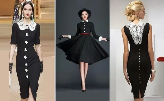 Како освежити досадну црну хаљину - 42 модела, радикално мењајући слику!