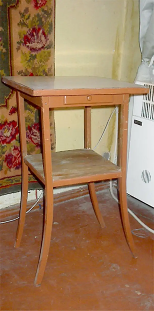 Table for flowers Linoleum, putty, water-free (white), acrylic paints (red, ultraari ... - 2 / 3576489_im003452 (298x600, 178kb)