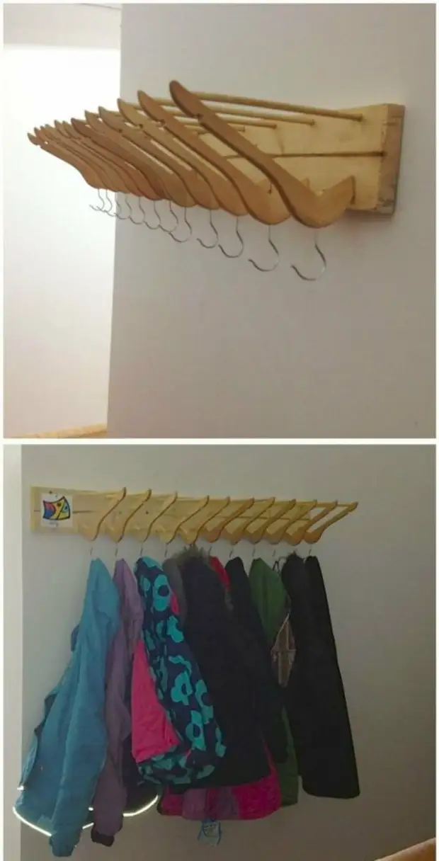 Praktikal na mga bagay mula sa simpleng hangers