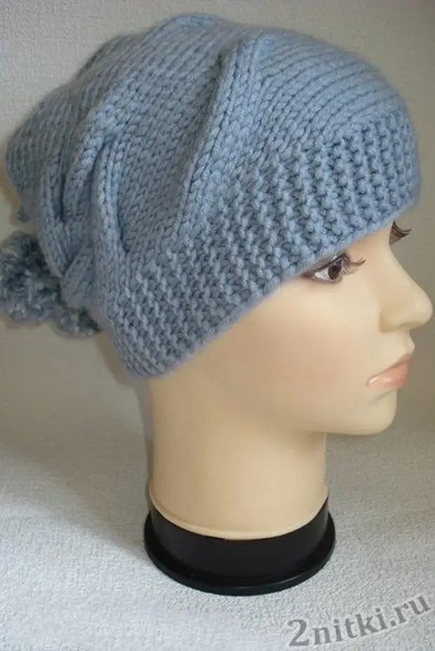 Knitted knitted hat