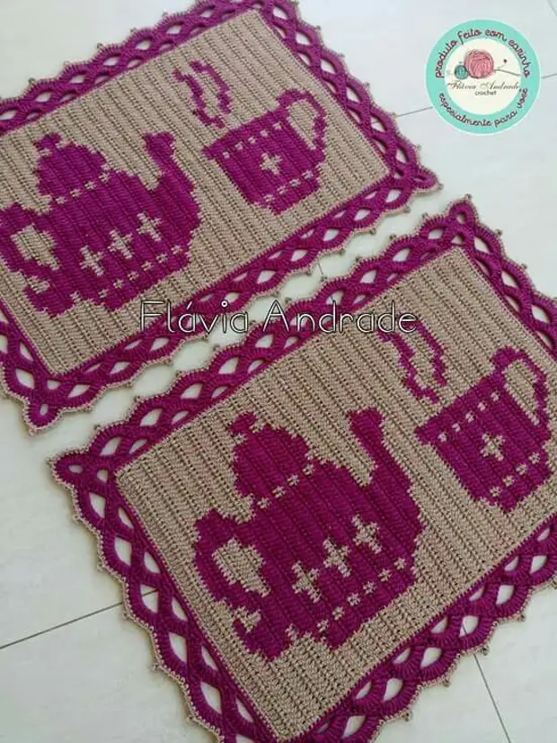 Crochet Mats. Ոգեշնչման շատ սխեմաներ