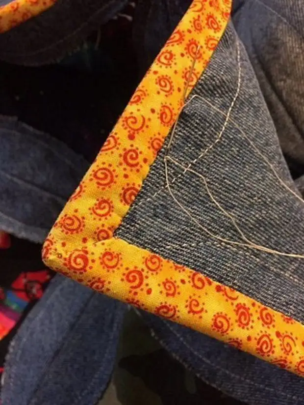 Coperta da vecchi jeans