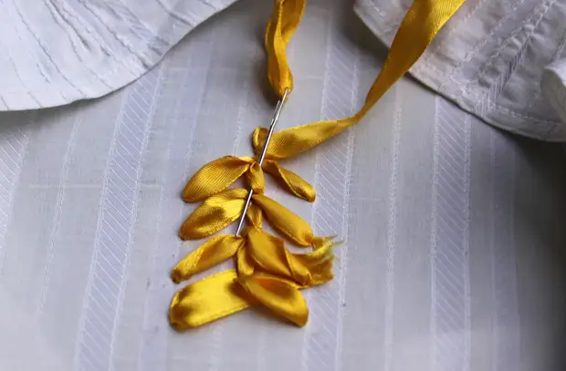 Pagbuburda satin ribbons para sa mga nagsisimula