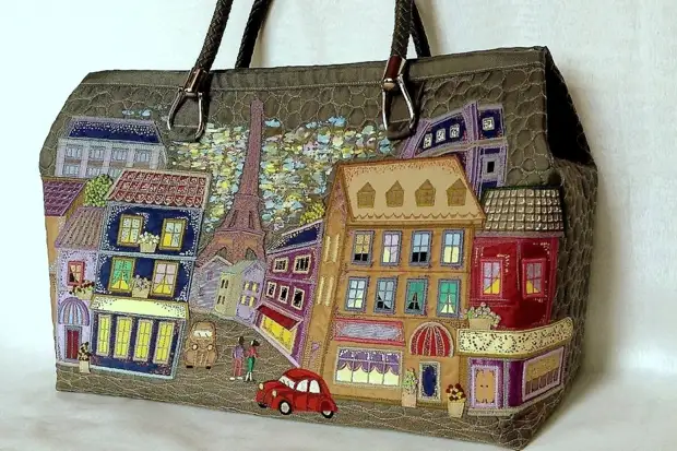 看看大师埃尔维拉·阿尔斯拉诺瓦的作品。她缝制了奇妙的袋子。与房屋和城市