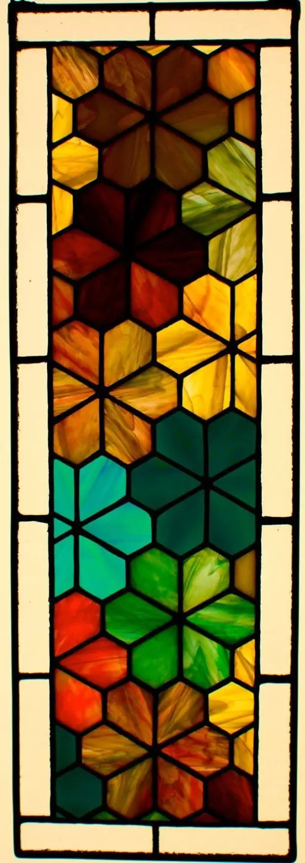 Stained glass templates - how to paint the glass