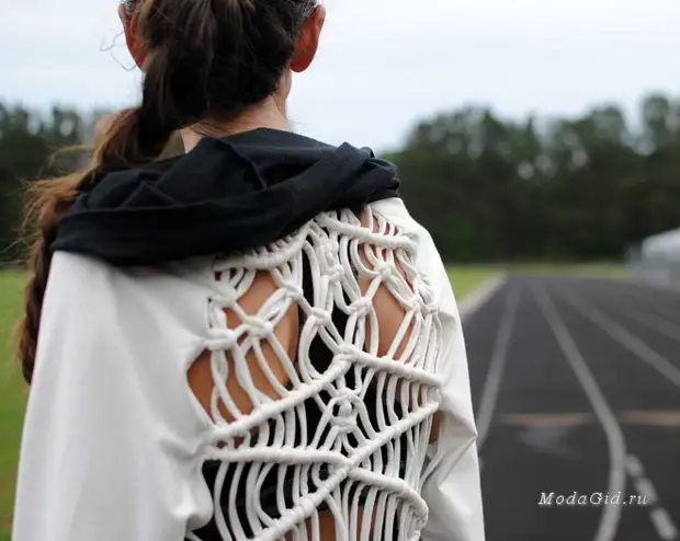 Cómo hacer una sudadera con Macrame