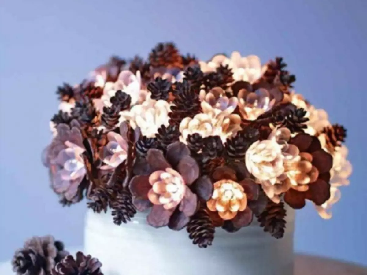 हिवाळा bouquet lamp: मास्टर क्लास 496_1
