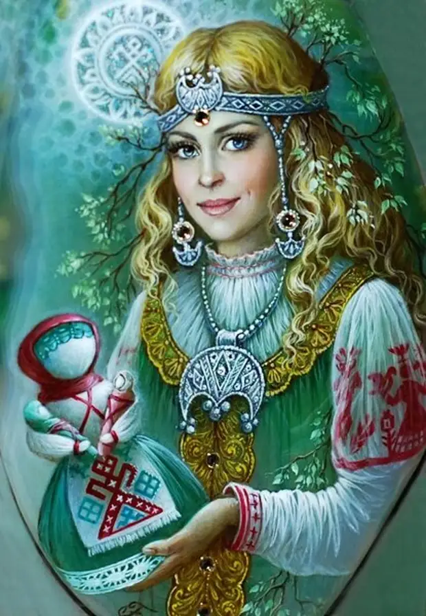 Russian Bereginni a Lakova Miniature Svetlana Belovodova