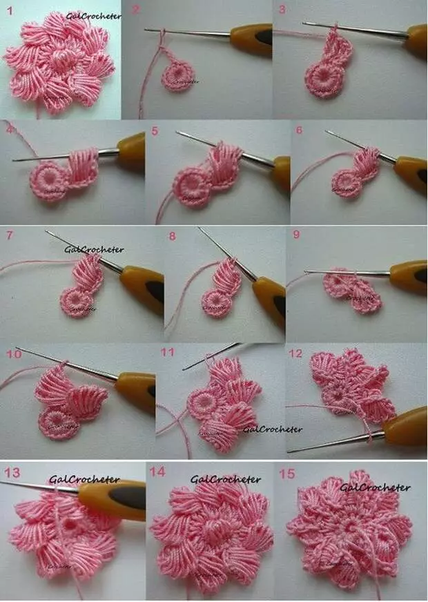 Flores a granel de crochet