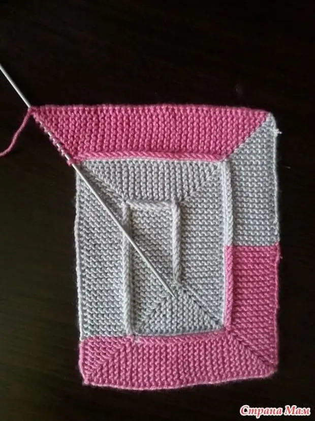 珍しい方法編み物。格子縞10ループ：マスタークラス