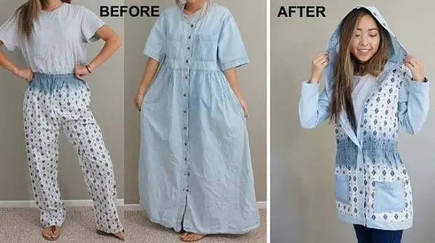 Alteraciones de ropa antes y después