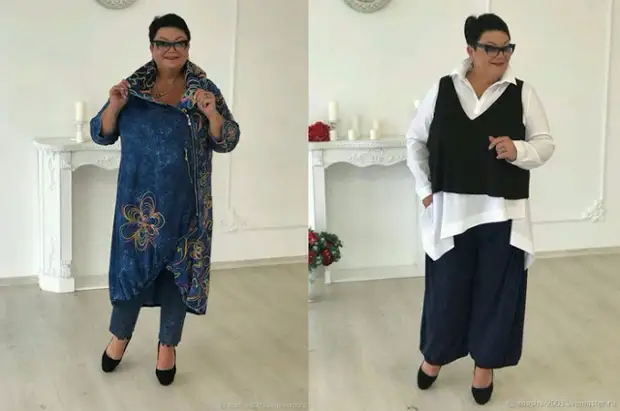 Vêtements de grande taille ... juste et élégant. Motifs robes et veste