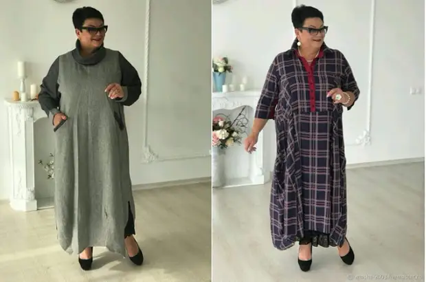 Vêtements de grande taille ... juste et élégant. Motifs robes et veste