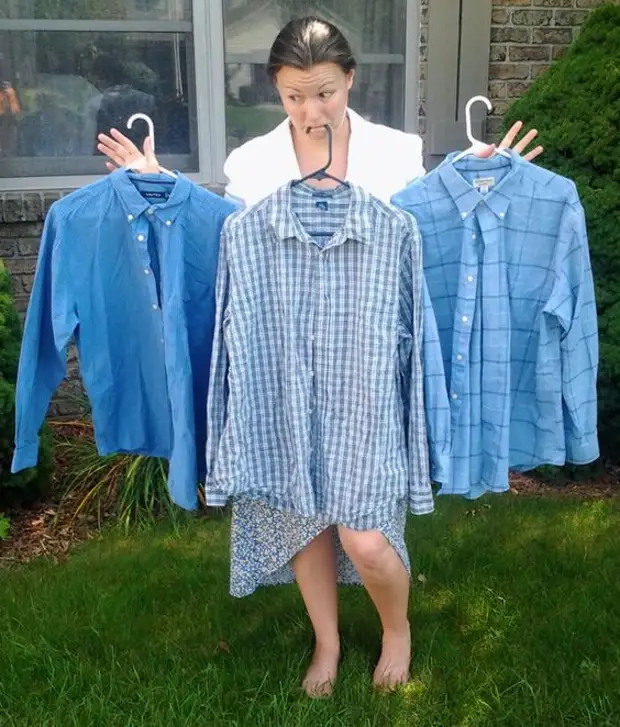 Menâ s Dress Shirt To Summer Top Refashion: