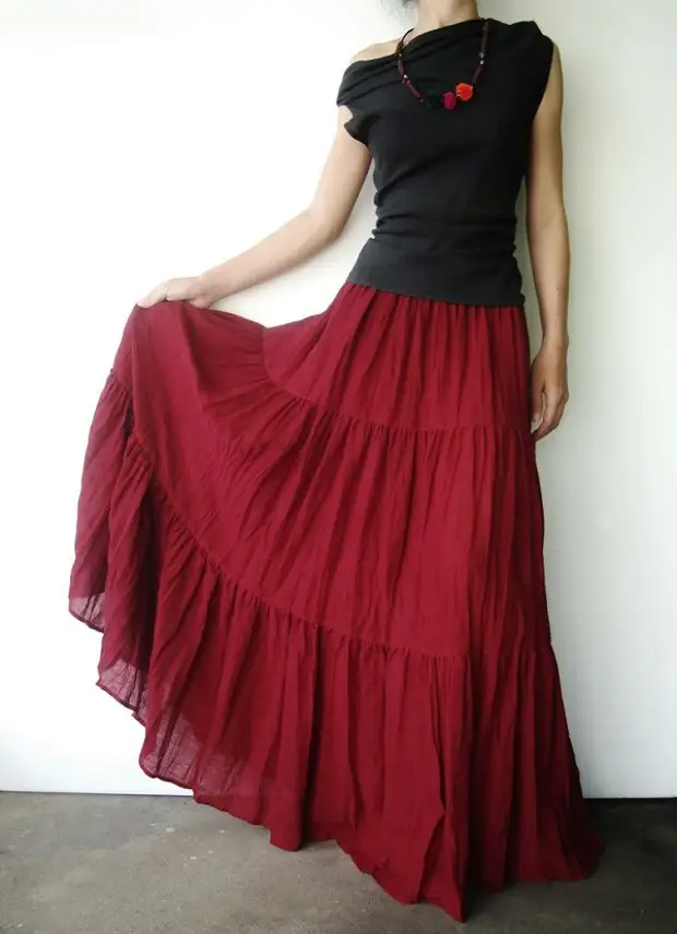 Simple and spectacular longline skirt - Building options