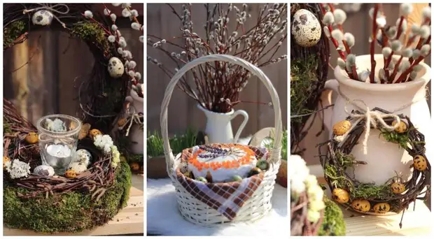 Easter: The best ideas of decorations with flowers and recipe for a silence from Elena Parental
