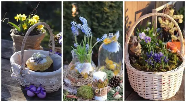 Easter: The best ideas of decorations with flowers and recipe for a silence from Elena Parental