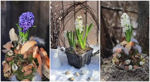 Easter: The best ideas of decorations with flowers and recipe for a silence from Elena Parental