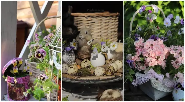 Easter: The best ideas of decorations with flowers and recipe for a silence from Elena Parental