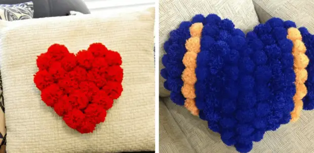 Cosemos almohadas en forma de corazón: un regalo para el día de San Valentín, una decoración linda, hágalo usted mismo.