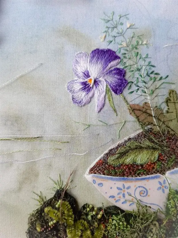 Embroidery of the Embroidery rosa andreva