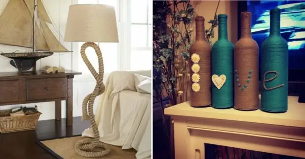 10 Ideas Como facer fermosas decoracións de casa da corda normal