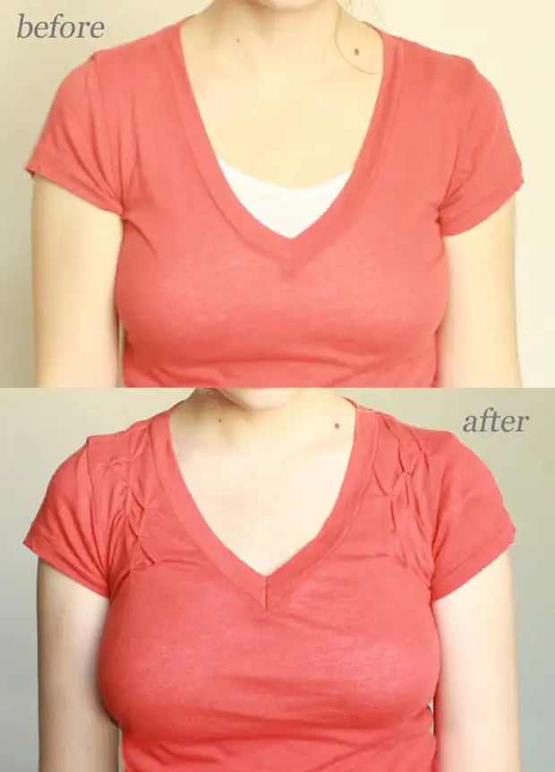 How to reduce the neckline of a t-shirt - DIY