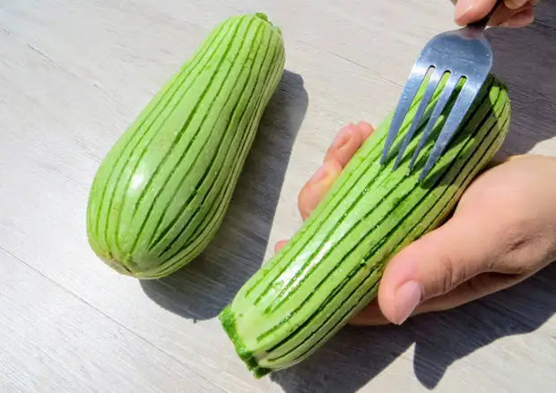 Scratch zucchini for this recipe fork - will be tastier