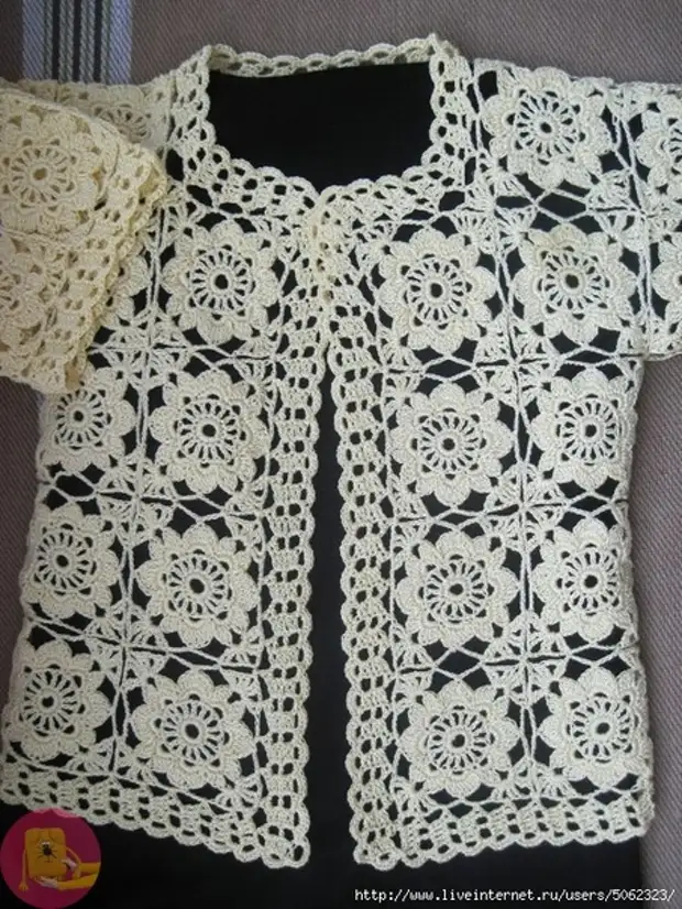 Bluse endah pisan ti motif crochet 0