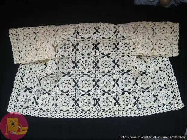 Incroyablement belle blouse de motifs crochet 1