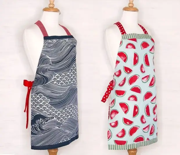 Quickly and simple: kitchen apron of towels