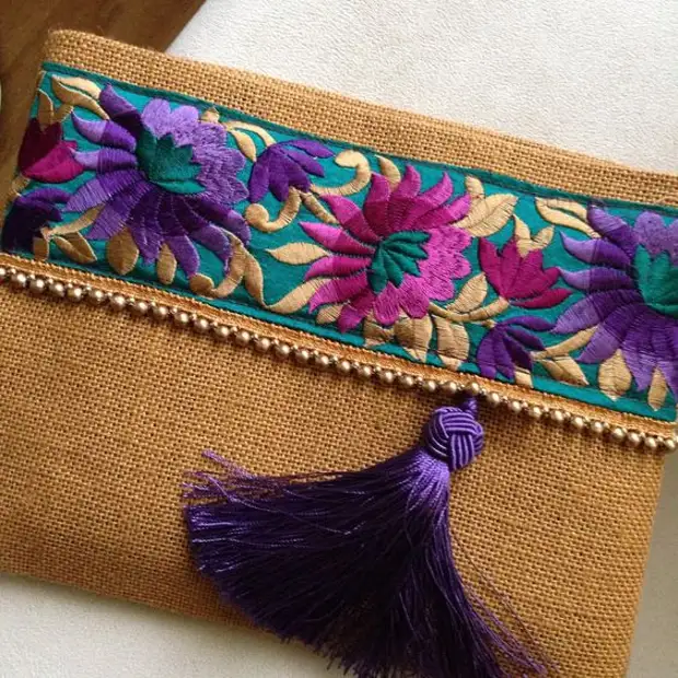 Decorating the embroidery bag and cosmetics: 60 ideas for inspiration