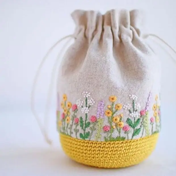 Decorating the embroidery bag and cosmetics: 60 ideas for inspiration