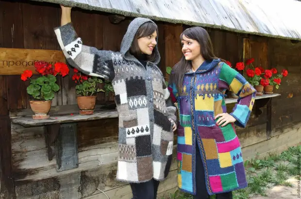 Patchwork knitting na patchwork! Tiako fotsiny ity teknika ity. Jereo sy aingam-panahy)