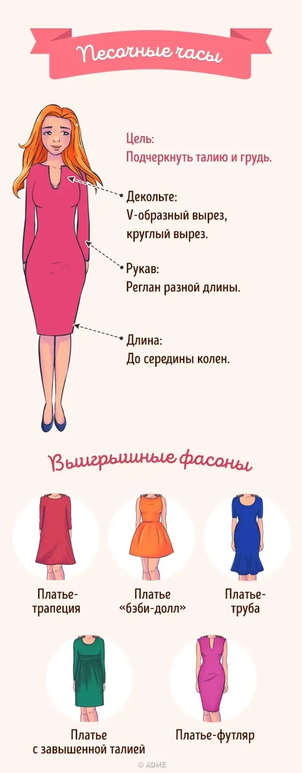 How to choose the perfect dress on the type of shape