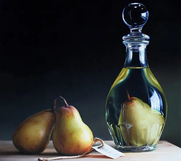 How to shove a pear in a bottle?