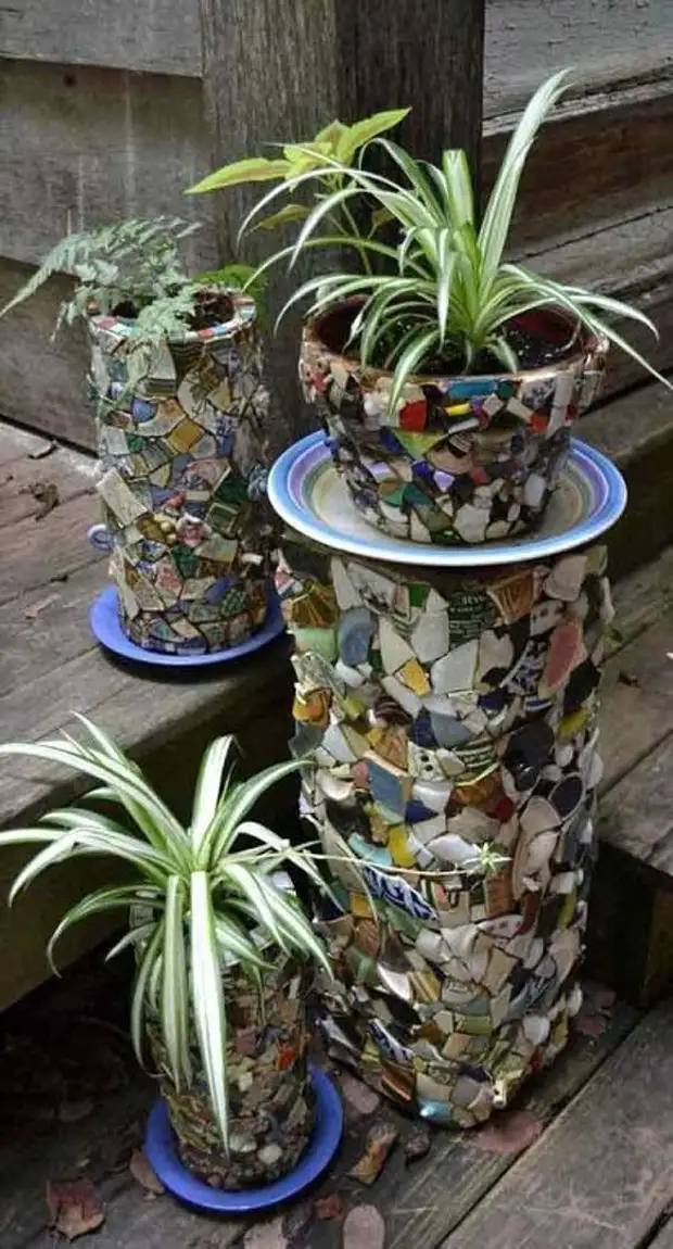 Ideas impresionantes para o deseño de vasos de flores faino vostede mesmo