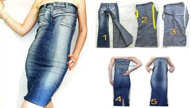 Mavazi kutoka jeans kwa mikono yao wenyewe