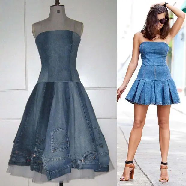 Dress daga Jeans Hoto na 15