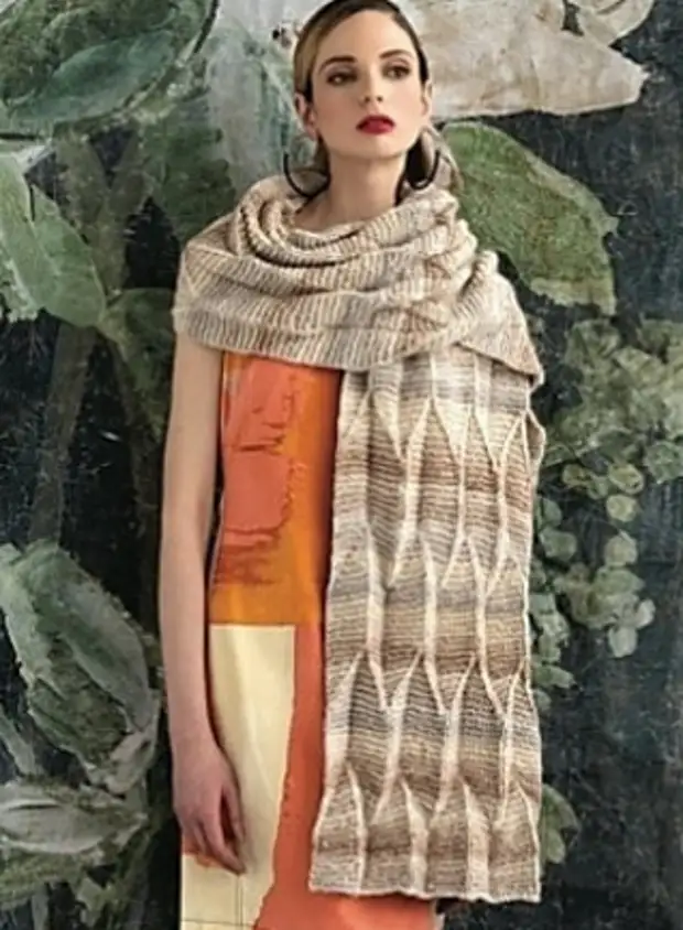 Shawls ug shawl gikan sa Filati. Knit kauban ang Italyano nga Profi