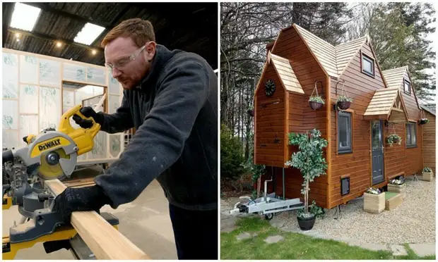 Ang tawo nagtukod usa ka eco-house sa mga ligid, ug karon gibaligya ang ingon nga tibuuk kalibutan