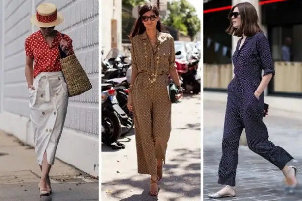 Polka Dot - Sezona çapkirinê ya Fashion 2019. Meriv çawa tiştan li xwe dike