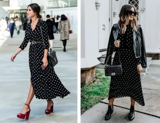 Polka Dot - Sezona çapkirinê ya Fashion 2019. Meriv çawa tiştan li xwe dike