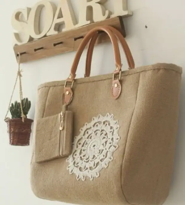 Mga bag ng burlap ... 50 mga ideya! Oo, ano pa ...