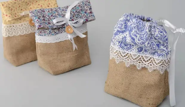 Bolsas de Burlap ... 50 Ideas! Si, que máis ...