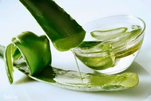 Aloe شەربىتى بىلەن ياكى ئازادە.