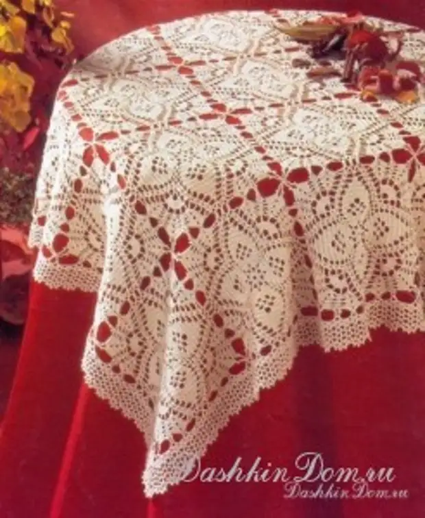 விளக்கம் மூலம் பின்னிவிட்டாய் tablecloths